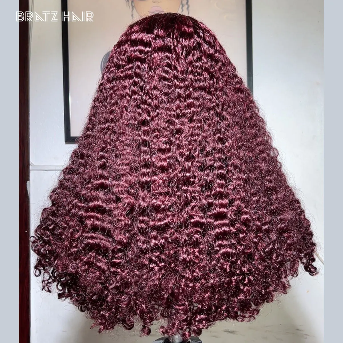 Burgundy Wine Spiral curls Lacefront Wig Sbcfa5dfd82144ac2aa6902bc3f0e1  main image 3