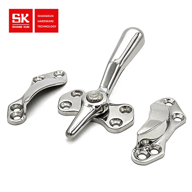 

Stainless Steel Handle Lock Seal Compression Rotary Pressing Door Handle Airtight Door Rotary Handle