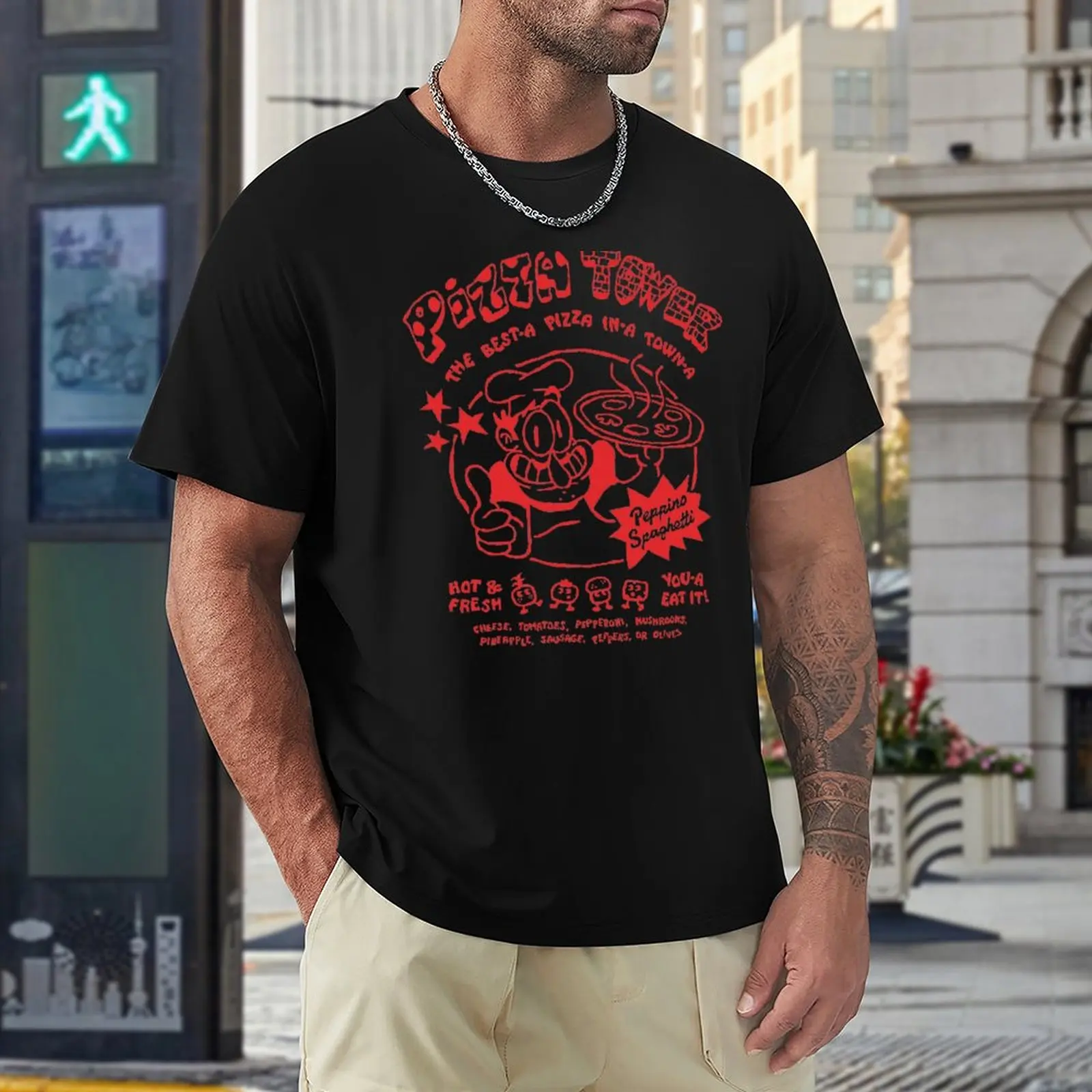 Pizza Tower Peppino T Shirt, Custom prints store