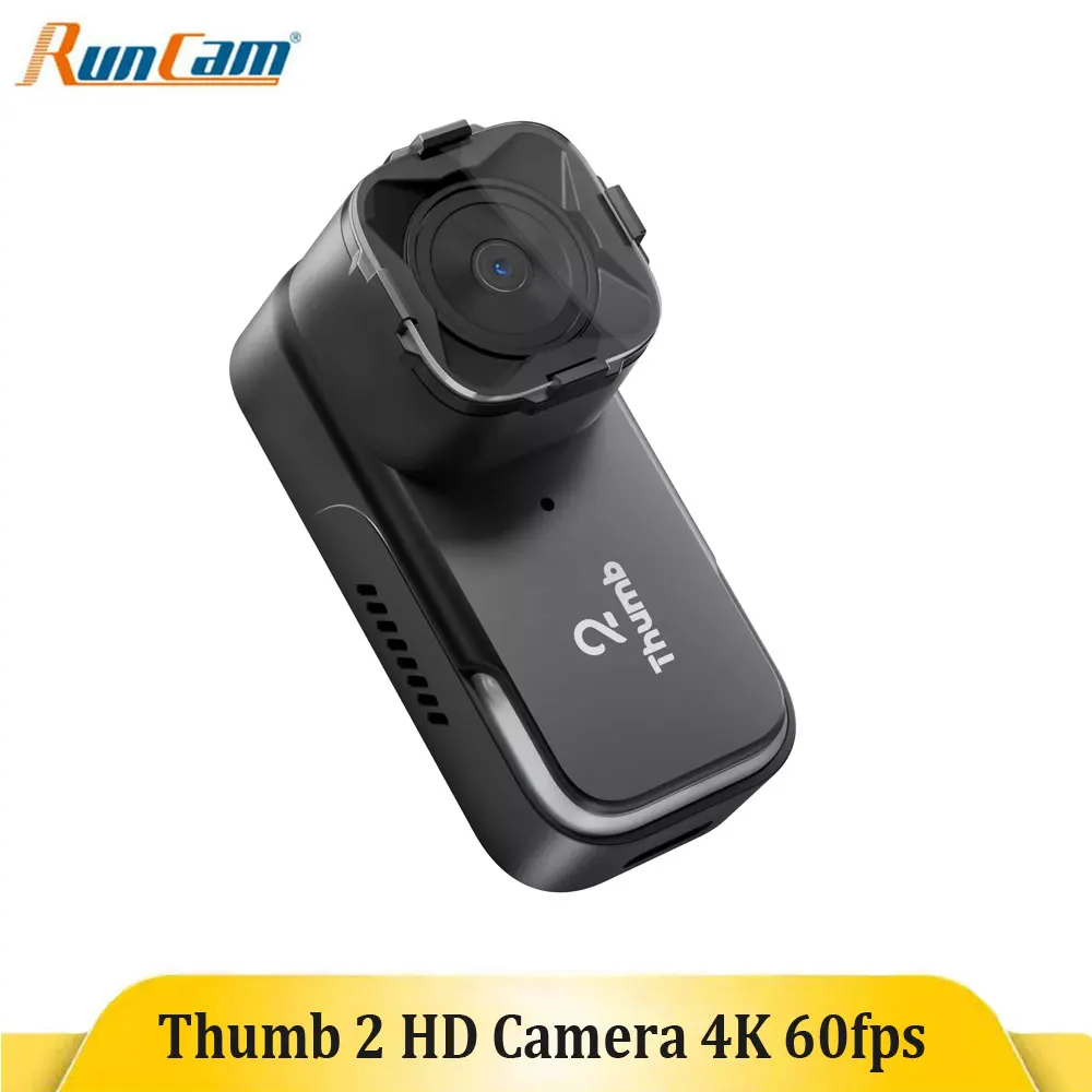 RunCam Thumb 2 4K New Version HD Digital Camera 27g Bulit-in Gyro Filter FPV Camera for FPV Racing Drone Recoding