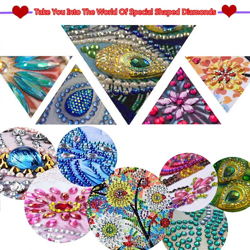 Heart Maze Keychain Ornaments (2 pack) - Diamond Painting