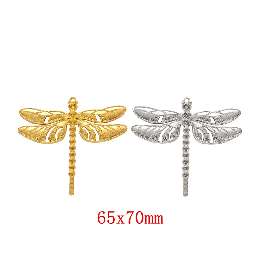 

5pcs dragonfly Craft Supplies Charms Pendants for DIY Crafting Jewelry Findings Making Accessory 172