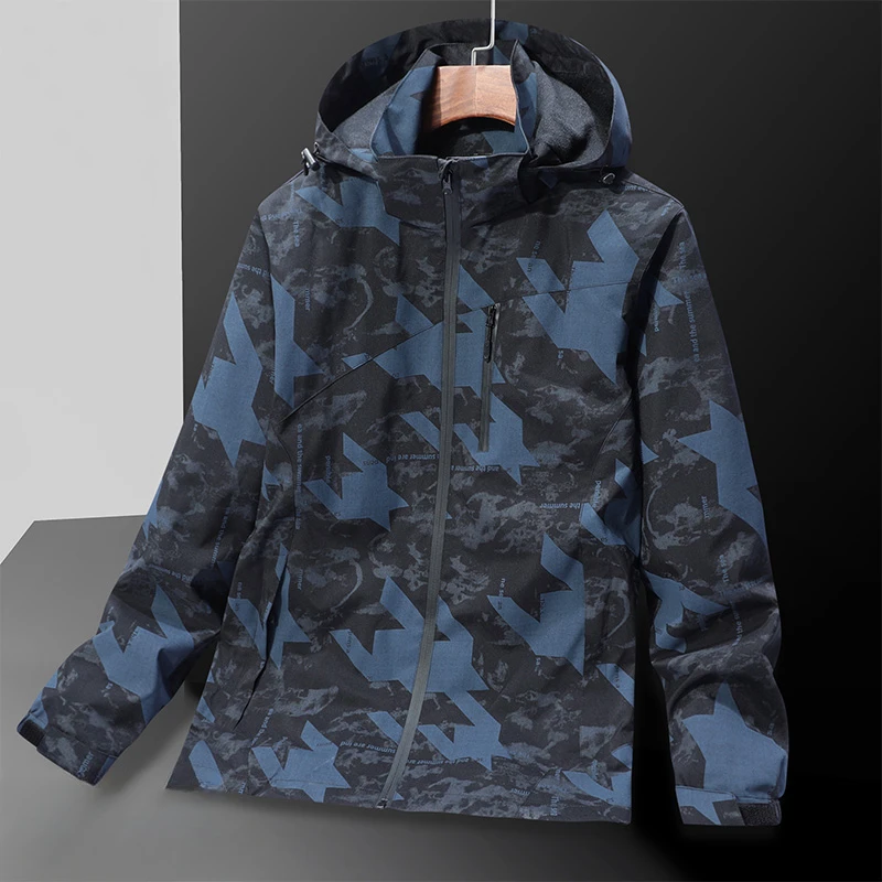Waterproof Jacket Outdoor Windbreaker Men Plus Size 5XL 6XL 7XL Windproof Rainproof Coat Big Size Men Clothing Jaqueta Masculina 3