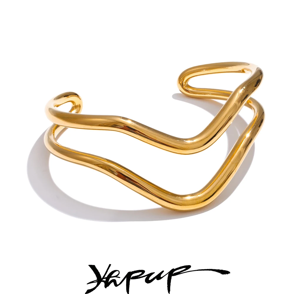Yhpup Stainless Steel Bracelet Bangle