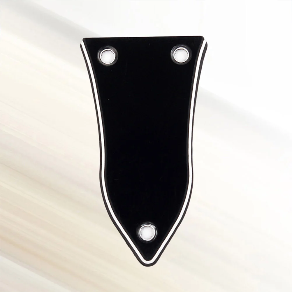 

3 Holes 3 Layers Truss Rod Cover for Electrical Guitar Bass Electric Guitar Replacement Parts GR17 (Black)