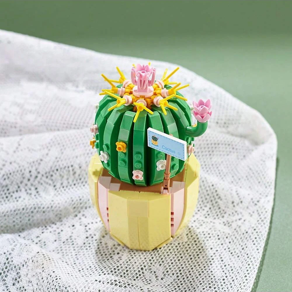 Creative DIY Flower Plant Building Blocks Set For Kids