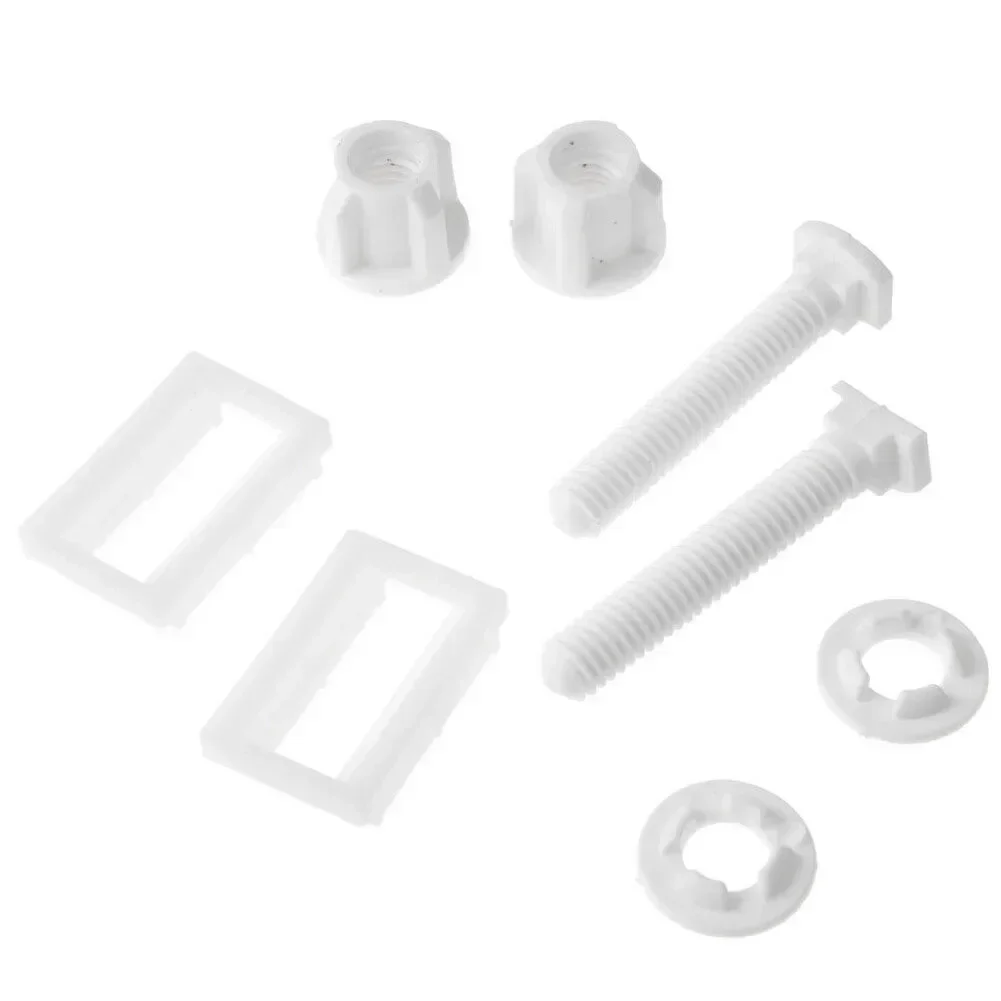 Toilet Seat Hinge Bolts Screw Fixing Fitting Kit 2pcs Bathroom Toilet Seat Repair Screws Accessories Tools