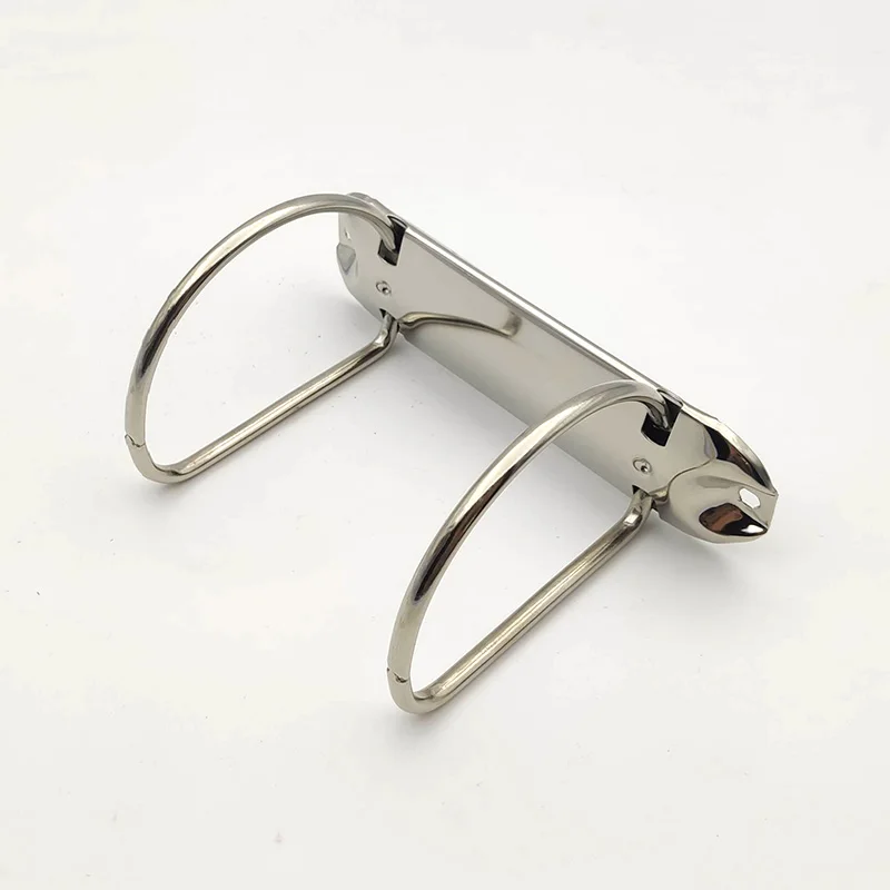 65mm D Shape Binder Clips DIY Notepad Metal Binder Clip Loose-leaf File Folder Binding Hoops 2 Rings Notebook