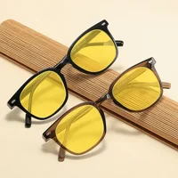 Lunettes de soleil ultralégères à monture narpour la conduite nocturne, lunettes bloquant la lumière bleue, nuances rétro, hommes et femmes, nouveau 2
