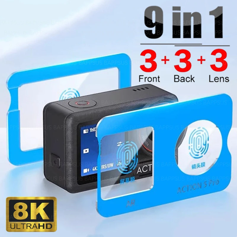 1-3Set Easy to Install Tempered Glass Protective Cover For DJI Osmo ...
