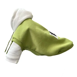 Cozy Winter Hooded Dog Sweatshirt - XXL (Green)