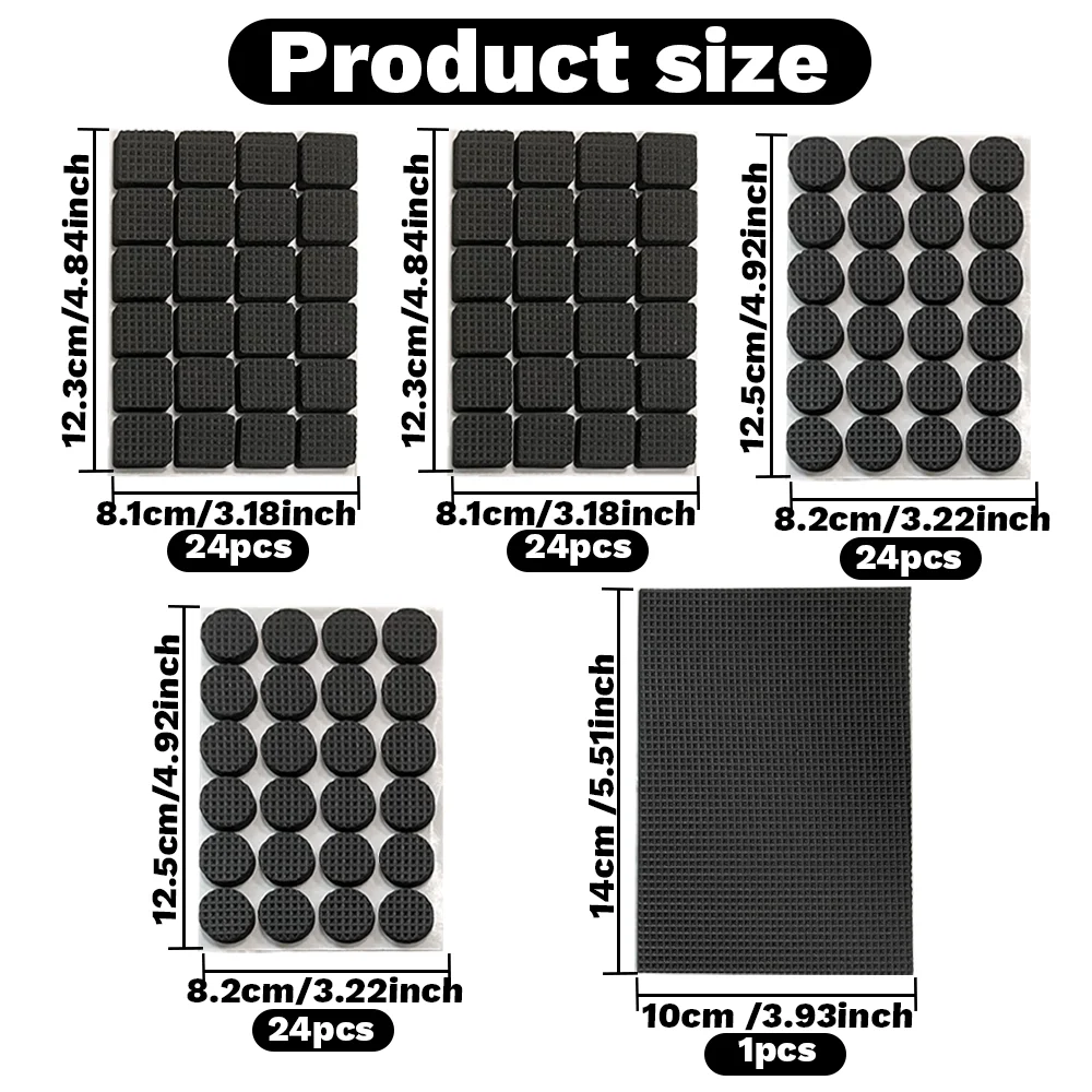 Adhesive Anti-Skid Furniture Leg Floor Protector Pads