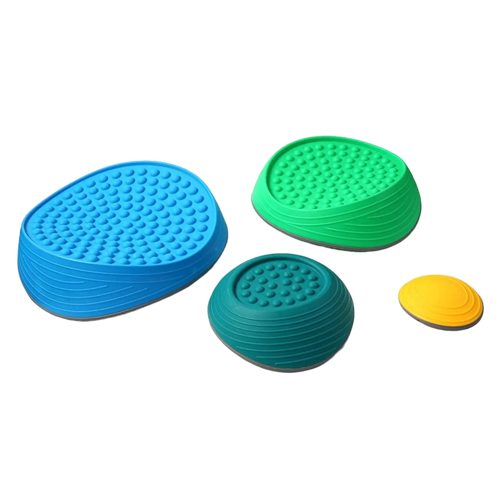 

4Pcs Stepping Stones for Kids Balance Training Toy Rainbow Crossing River Stones Balance River Stones for Ages 3 Years and up