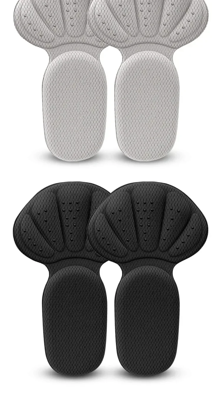 Fersenschoner für Sneaker, Fersenschutz, Fußpolster, Schmerzlinderung, Größenreduzierer, rutschfeste Schuh-Einlegesohlen, T-förmiges Fußpflege-Polster, Fersengriffe – Detail 10