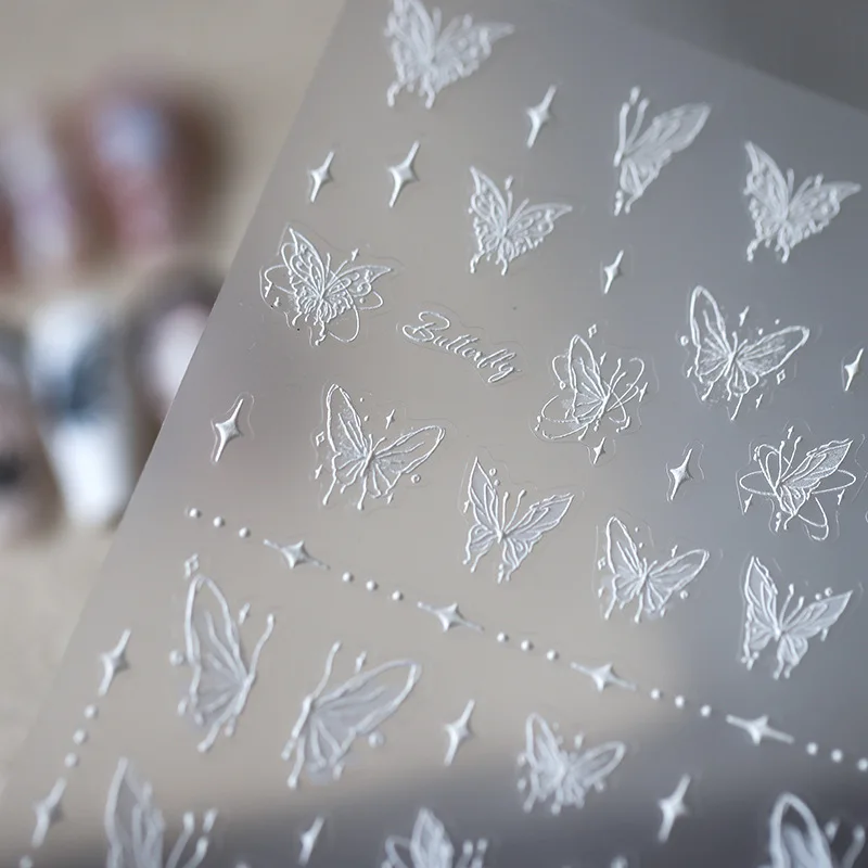 

[Meow.Sensei] Japanese Thin Tough Three-Dimensional Nail Sticker Pro Adhesive Nail Stickers TS-3324 Dream Butterfly