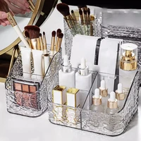 Clear Acrylic Makeup Brush Holder Desk Cosmetic Organizer Lipstick Storage Box Nail Polish Display Stand Rack Jewelry Case 1