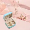 Portable Mini Jewelry Storage Box for Rings, Pendants, Earrings, Necklaces, Organizer for Birthday Festive Christmas Gifts 3