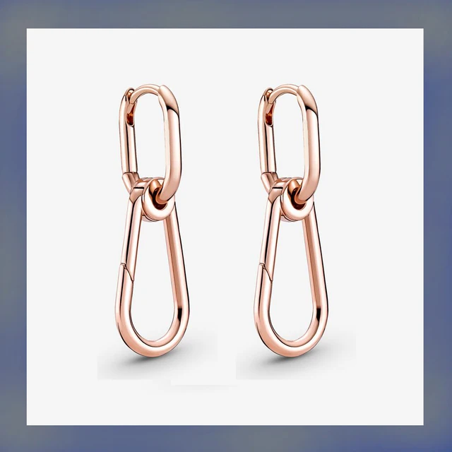 2022 Authentic 925 Sterling Silver Earring Sparkling Star Blue Gem Golden Heart Halo Stud Earrings Women Jewelry BirthdayGift 