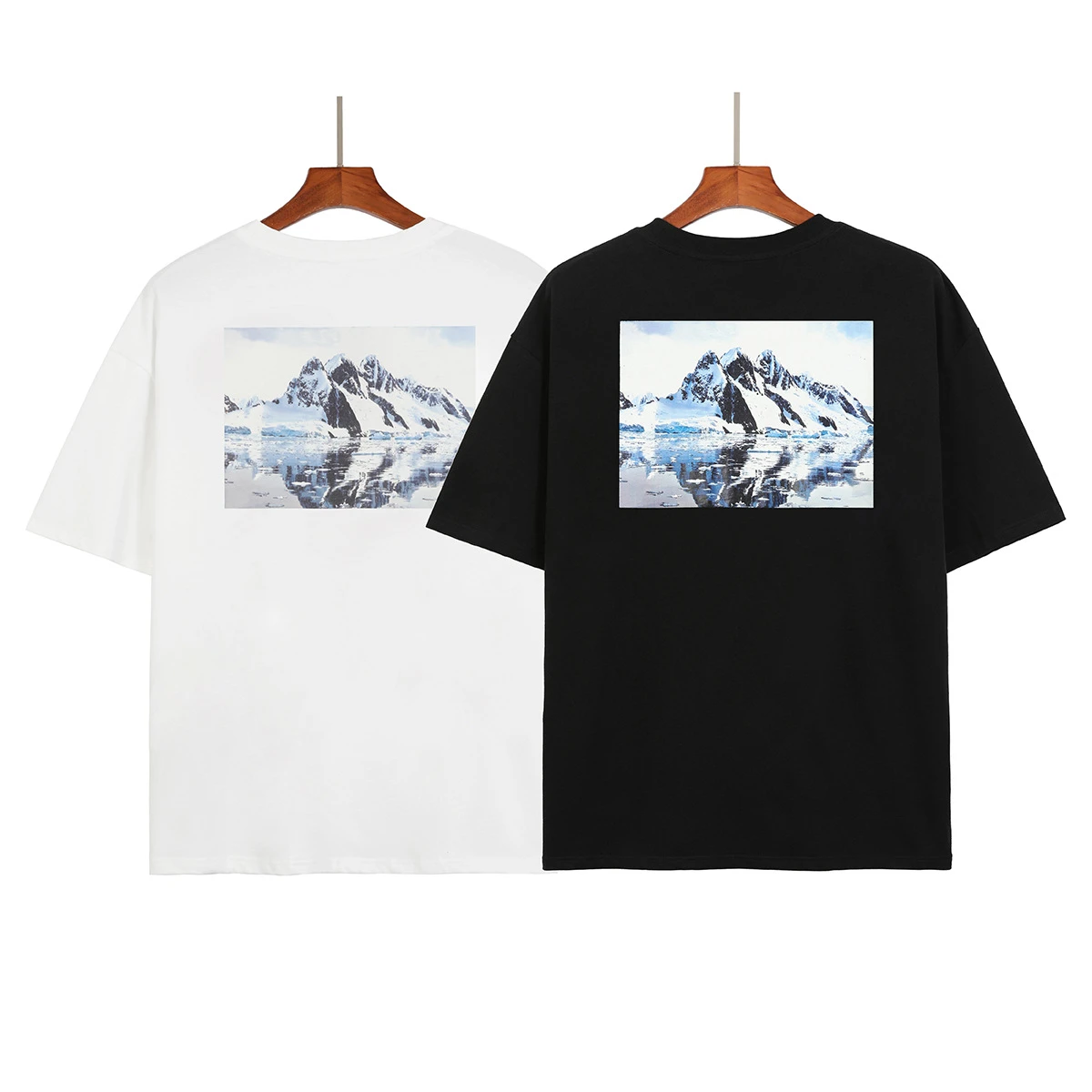 designer t shirts Ss22men's100%Cotton Essentials Fashion Brand Jerry LorenzoTshirts1:1High Quality Top Tee Oversized Back Glacier Printing Pattern best t shirts for men