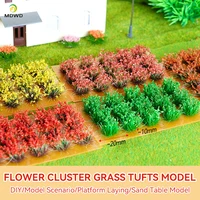 10 16mm Miniature weeds cluster hand-torn model Grass needles micro mountain landscape sand table decor train railway DIY layout 2