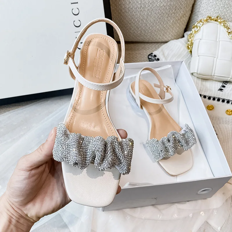 2023 summer new women's sandals outdoor casual high heels fashion - Main Image