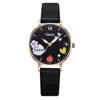 Kids Watches Pink Cute Children's Wristwatch Cartoon Pattern Quartz Watch Set for Girls Fashion Students' Clock Relogio Feminino 6