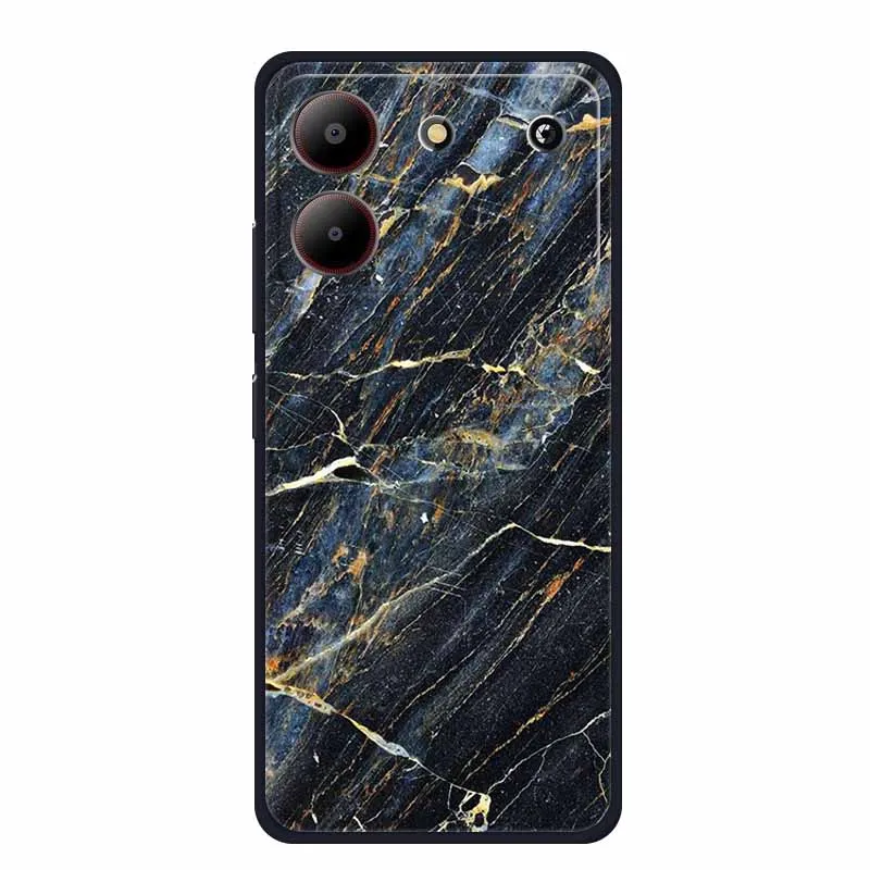 Marble TPU Soft Silicone Back Cover - Colorful Phone Case
