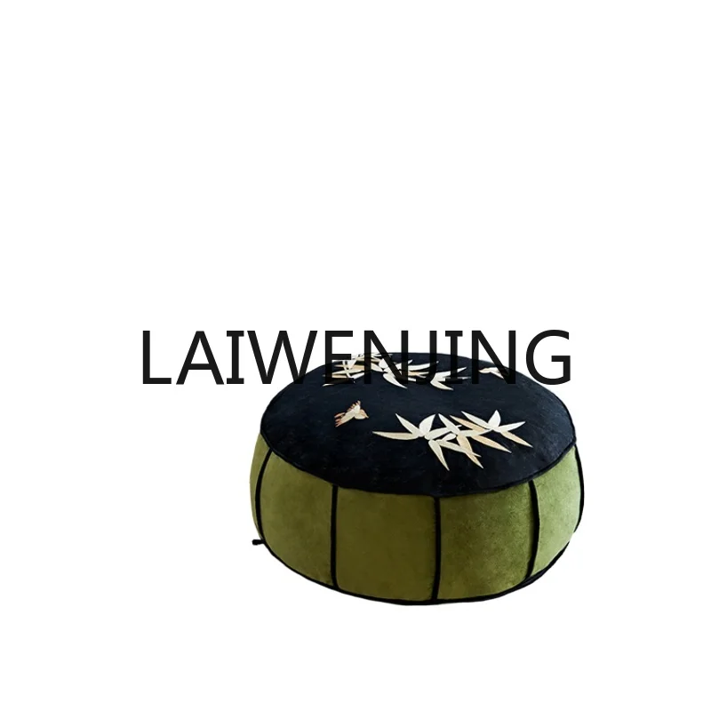 

RWJ Bashan Bamboo Night Stool Embroidery Futon Cushion Multi-Purpose Living Room Pillow