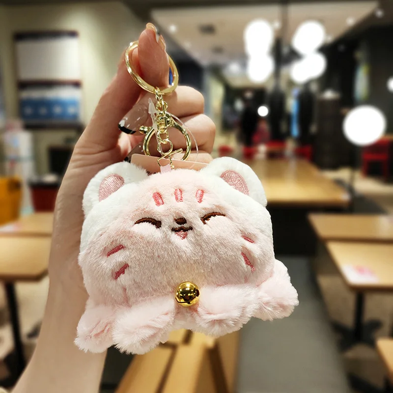 かわいい面白いタコぬいぐるみキーホルダー漫画の動物の帽子キー