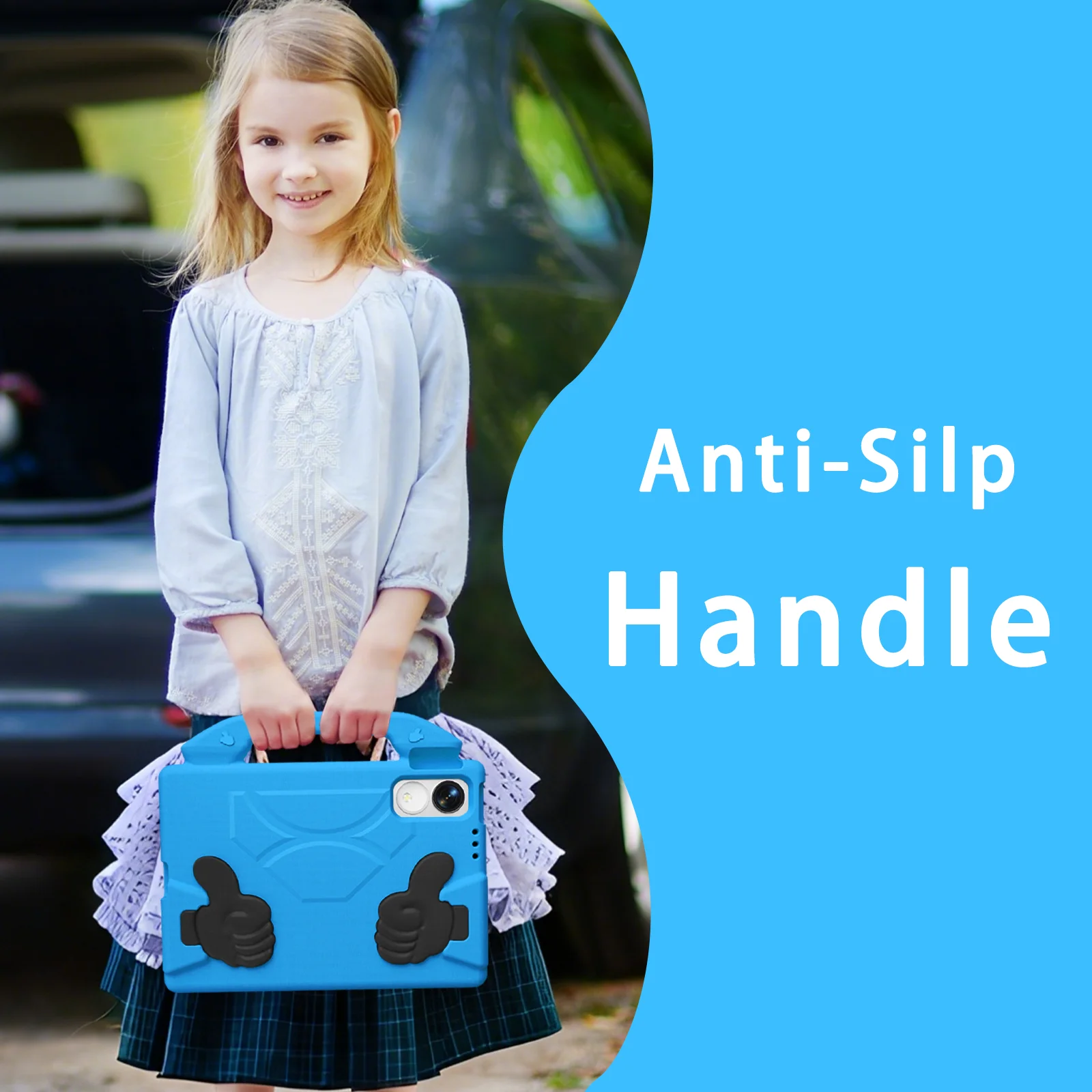 Durable EVA Shockproof Kids Case with Stand and Holder