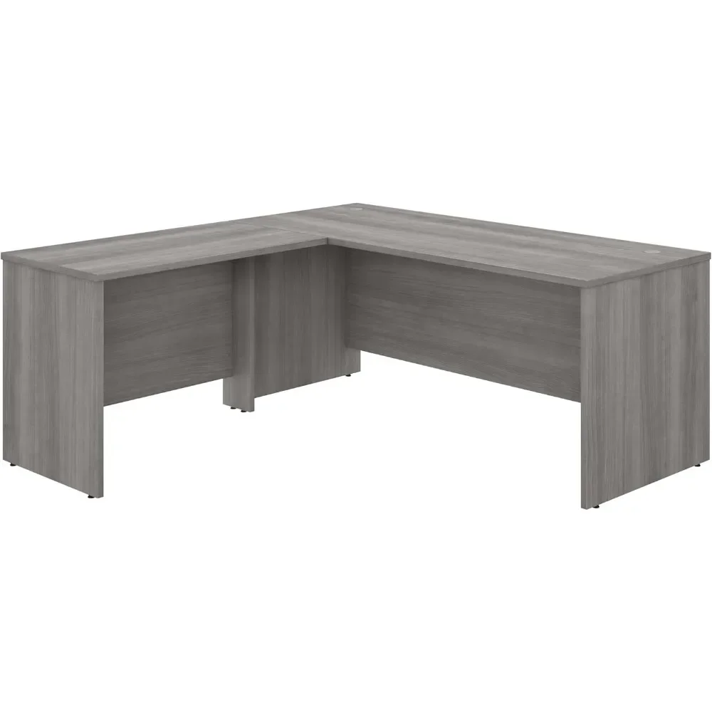 Studio C 72W x 30D L Shaped Desk with 42W Return in Platinum Gray 2