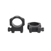 30mm Diameter Hunting Scope Mount Rings  Aluminum Alloy Ring Mount for Tactical Flashlight fit 21mm Picatinny Rail  High/Med/Low 5