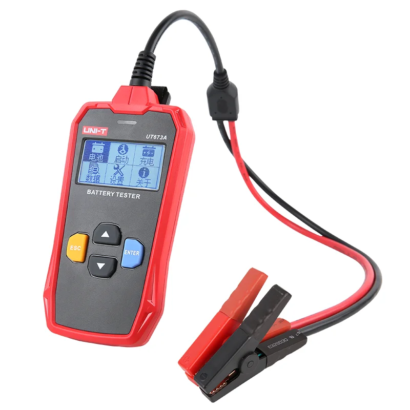 UNI-T UT673A Car Battery Tester Charger Analyzer 12V 24V Voltage Battery Test Car Tester Charging Scanner Tool