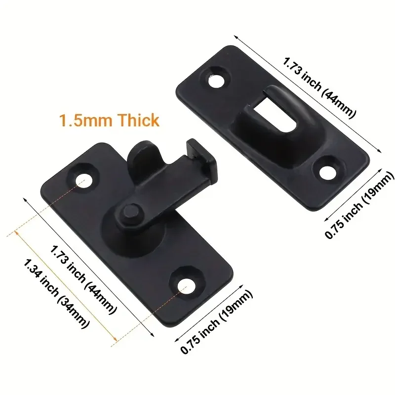 304 Stainless Steel Door Lock Latch High-Security Home Protection Rust-Resistant Easy Install door latch
