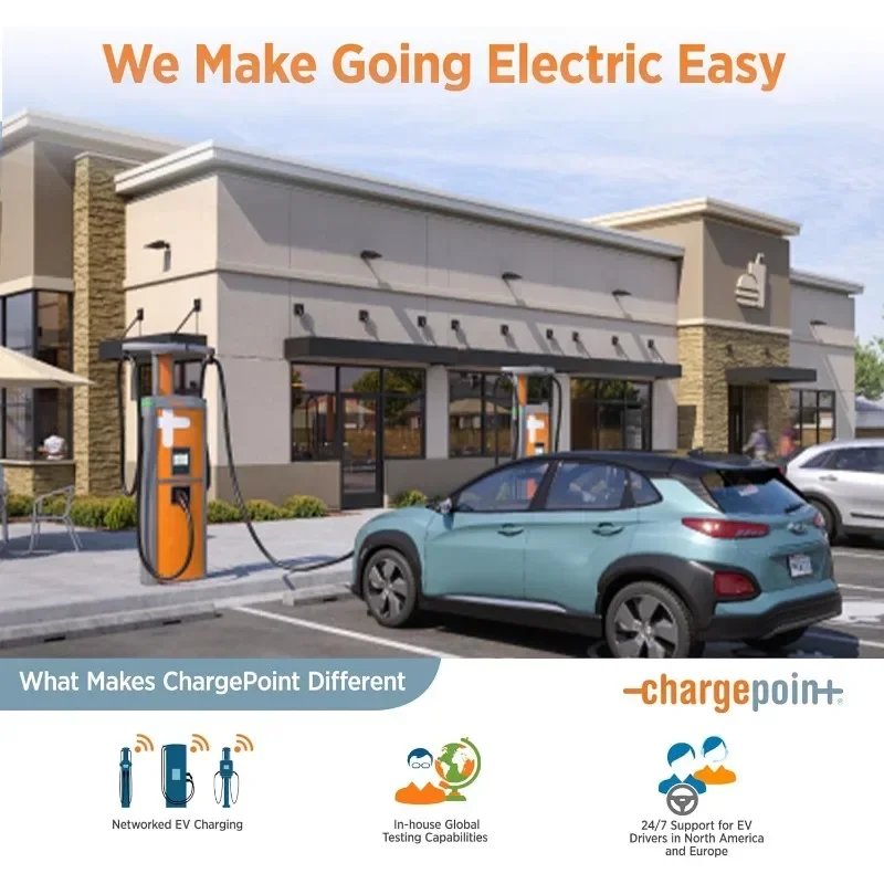 NEW.Hardwired EV Fast Charge Station, Electric Vehicle Charging Equipment Compatible with All EV Models 6