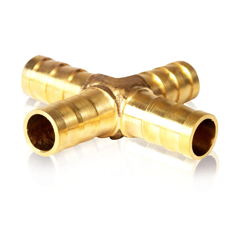 T X Y U Type Brass 4mm 6mm 8mm 10mm 12mm Splicer Pipe Fitting Hose Barb Copper Barbed Connector Joint Coupler Adapter pipe fitting water pipe fitting hose pipe fitting