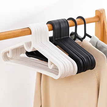 Ultra-Slim Plastic White Clothing Hangers (10–50 Pack) 1