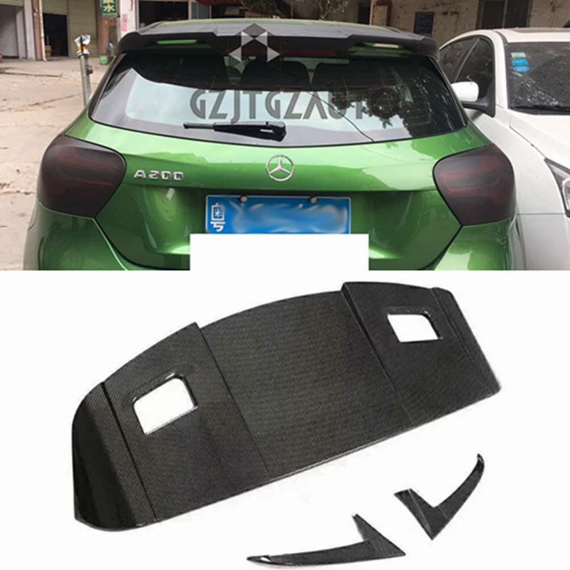 

For Mercedes-Benz A-Class W176 A160 A180 A200 A250 A45 AMG Hatchback 2013-2018 K Style Carbon Fiber Roof Spoiler