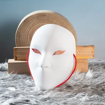 Bianco vuoto fai da te pittura artistica maschera di copertura del viso donna uomo Halloween masquerade costume festa cosplay evento vestire oggetti di scena