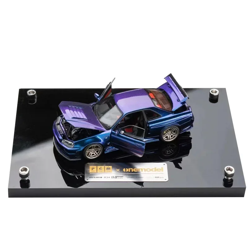 B-M Diecast Alloy 1:43 Scale Nissan GTR R34 Z Tune PGM Car Model Metal Die-Cast & Toy Vehicle for Collection Souvenir