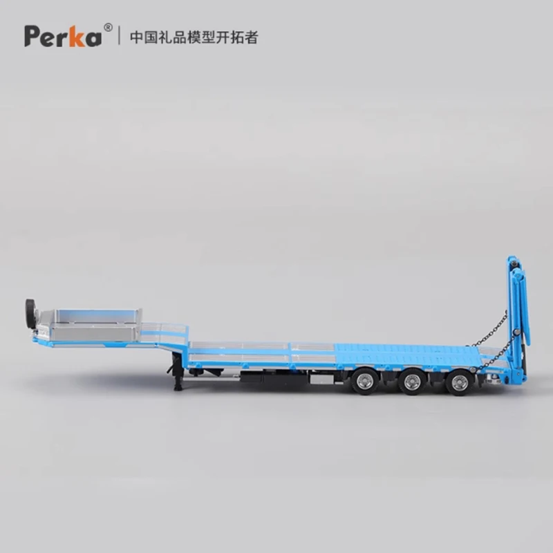 Perka 다이캐스트 1:64 플랫베드 컨테이너 중형 트럭 트레일러 합금 시뮬레이션 운송 자동차 모델 컬렉션 기념품 선물 디스플레이