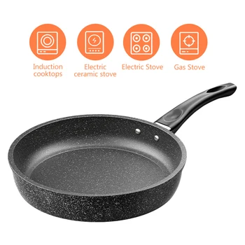 22/24/26/28cm Frying Pan Maifan Stone Omelette Skillet Chef Pan Cooking Pan Omelette Pan Induction Compatible