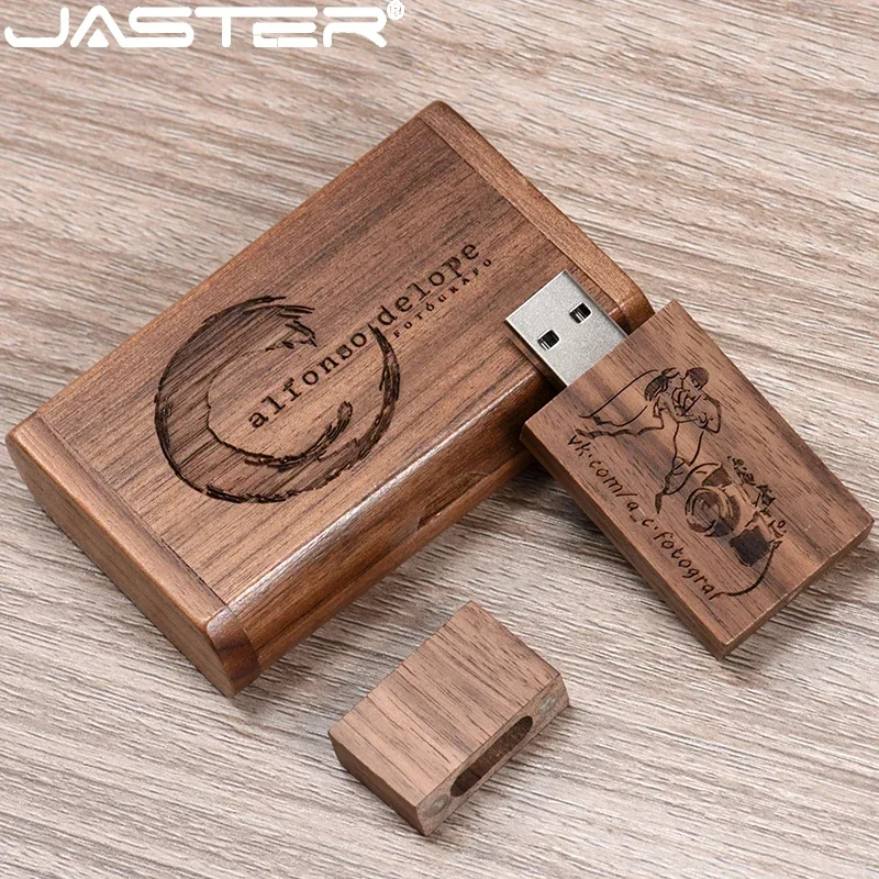 무료 맞춤형 로고 USB 플래시 드라이브 128GB 나무 상자 메모리 스틱 64GB 독창적인 선물 펜 드라이브 32GB 메이플 펜드라이브 Cle USB 스틱