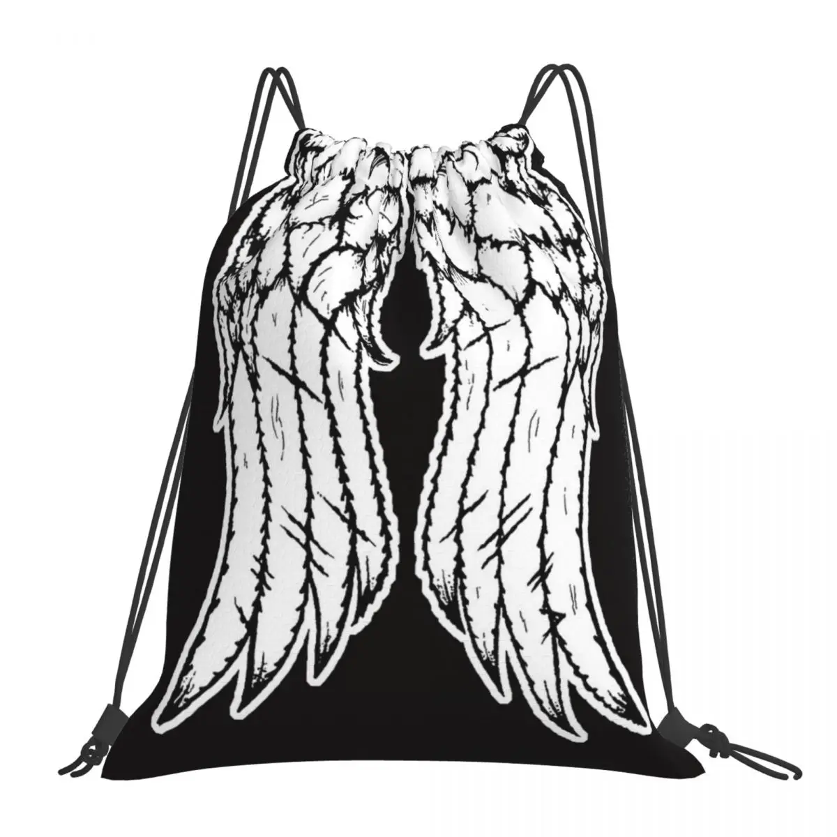 

Dixon Wings Backpacks Casual Portable Drawstring Bags Drawstring Bundle Pocket Sports Bag BookBag For Man Woman Students