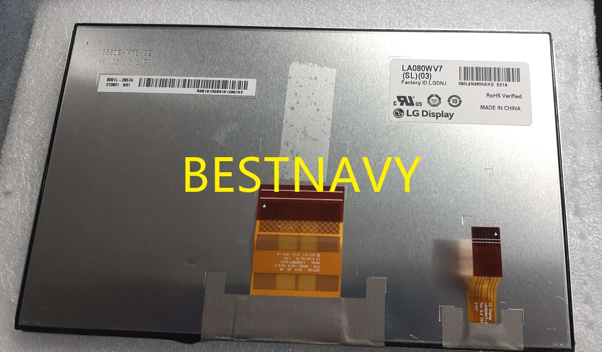 8Inch LCD display LA080WV7(SL)(03) screen panel for Toyota corola 20q9 car Navi audio