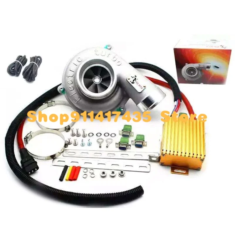 Xinyuchen Electric Turbo Supercharger Kit Spinta Moto Turbocompressore Elettrico Filtro Aria Aspirazione Per Tutte Le Auto Migliora La Velocità