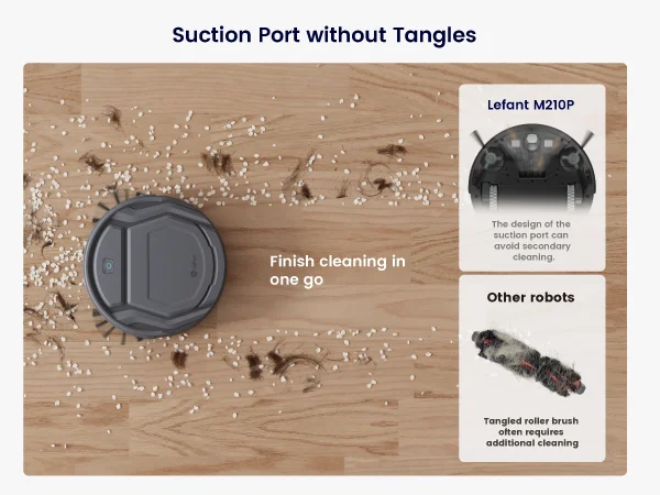 Lefant M210P Robot Vacuum Cleaner Remote Control, Featured Carpet Cleaner Small Robot 7.8cm Thin 28cm DIA, Robotic Vacuum Alexa