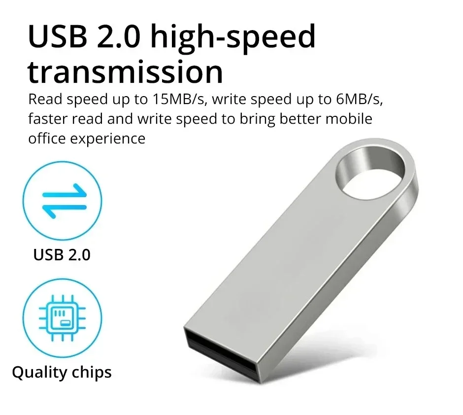 Lenovo Pen Drive 2TB 1TB High Speed USB 3.0 High Speed Transfer Metal Portable SSD Pendrive for PC Mobile Mini Pen Drive