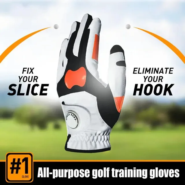 Left Hand Golf Training Glove, Chipping Correction & Grip Trainer, Reduce Golf Hook Ball Corrector with True Grip Technology