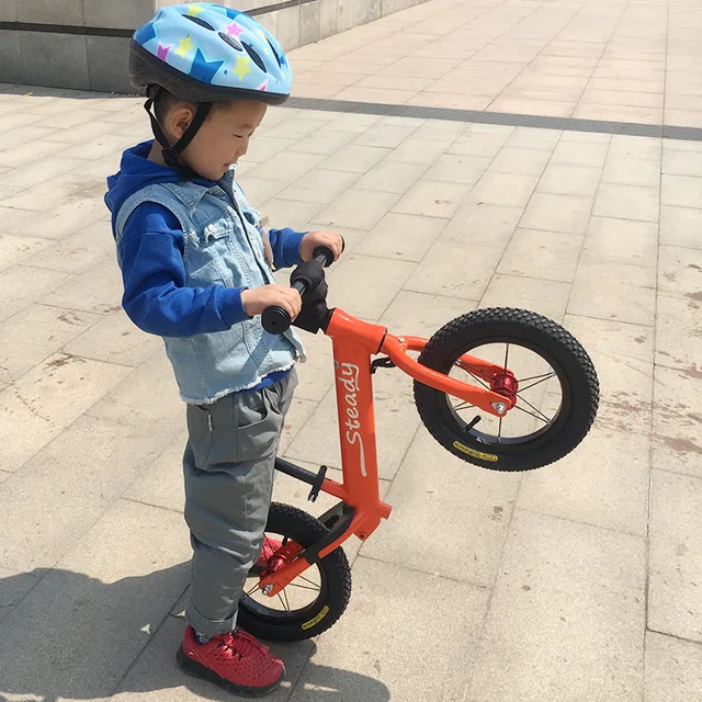 LazyChild Kids Balance Bike 12inch Aluminum Alloy Skate Bike No Pedals Height Adjustable Bicycle Riding Birthday Gift For Child 6